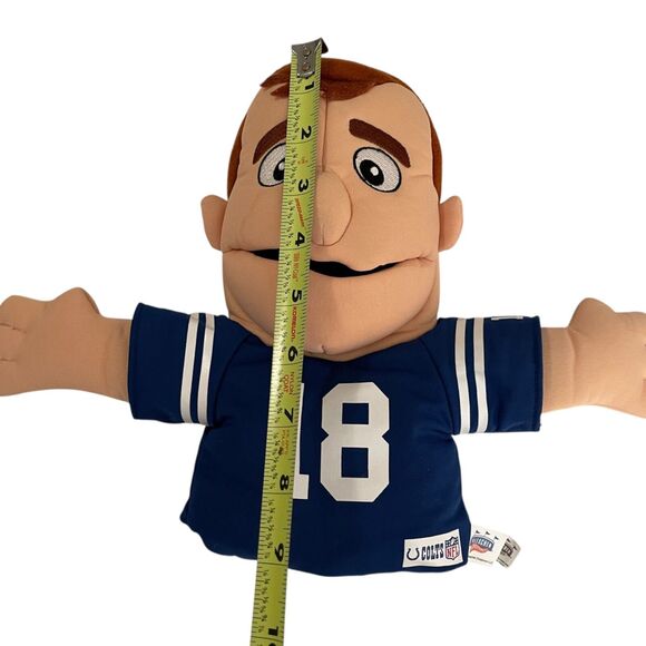 NFL Peyton Manning Plush Hand Puppet Colts #18 Bleacher 2011 - Picture 5 of 7